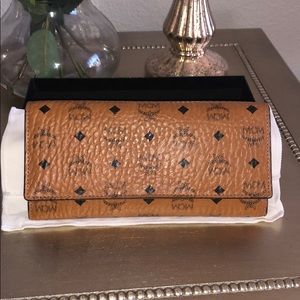 MCM wallet Cognac color